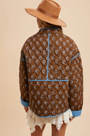 On Horseback Blue Chestnut Quilted Jacket